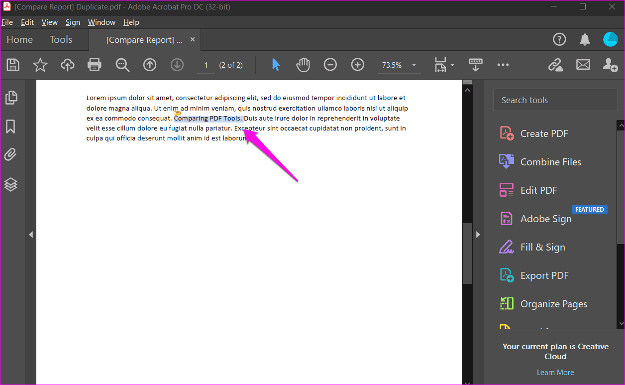 how to get adobe reader to display side by side
