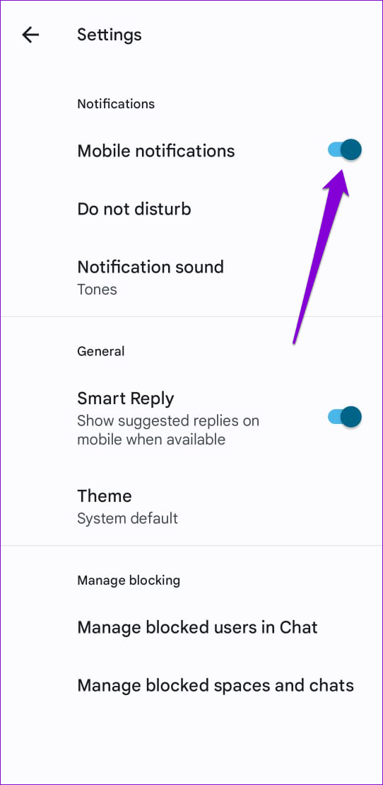 Top 8 Ways to Fix Google Chat App Notifications Not Working on Android and iPhone - 48