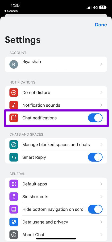 Top 8 Ways to Fix Google Chat App Notifications Not Working on Android and iPhone - 4