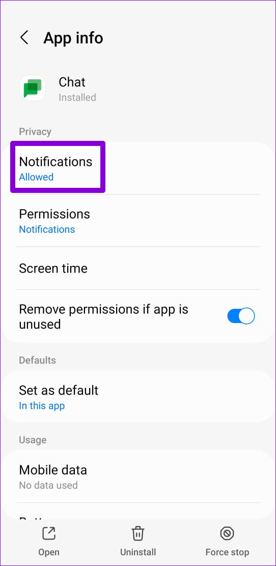 Top 8 Ways to Fix Google Chat App Notifications Not Working on Android and iPhone - 68