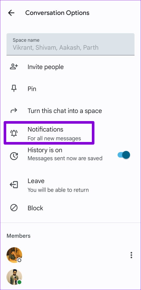 Top 8 Ways to Fix Google Chat App Notifications Not Working on Android and iPhone - 36