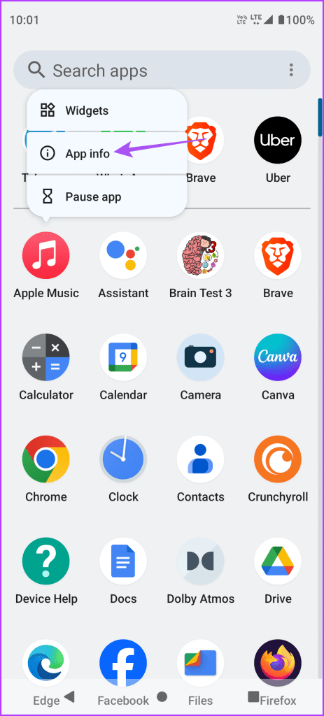 calculadora de información de aplicación para Android