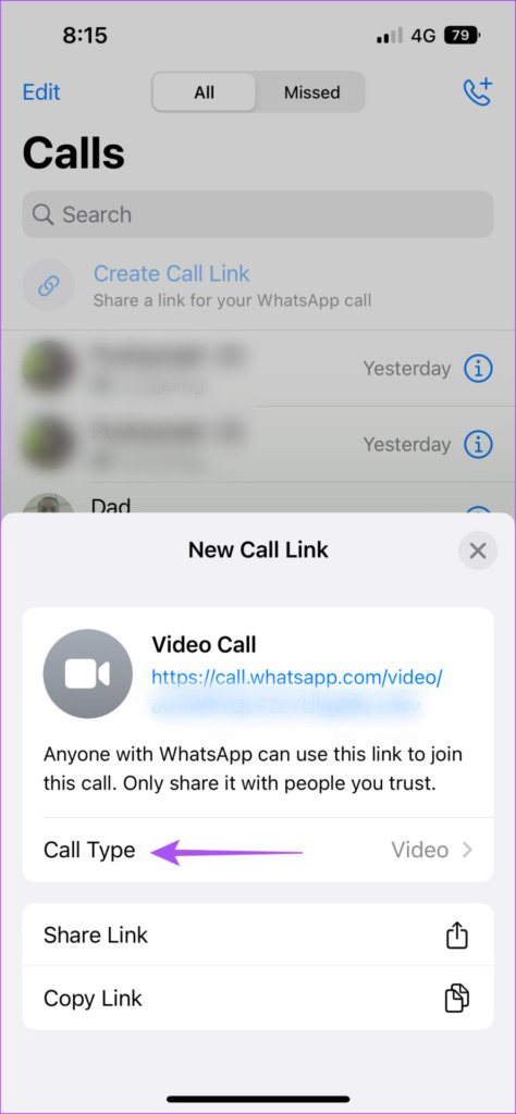 How to Create WhatsApp Call Link on iPhone and Android - 99