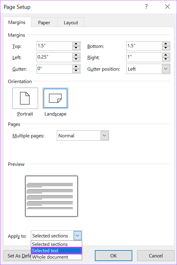 How to Change the Page Orientation in Microsoft Word - 59