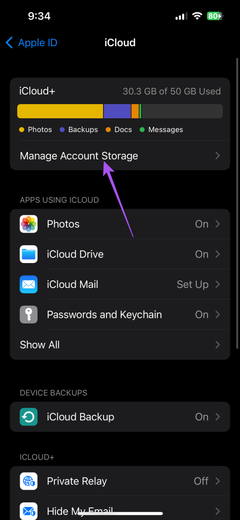 apple icloud storage