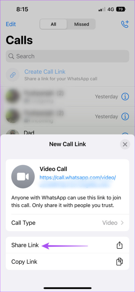 How to Create WhatsApp Call Link on iPhone and Android - 80