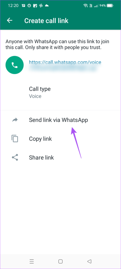 How to Create WhatsApp Call Link on iPhone and Android - 12