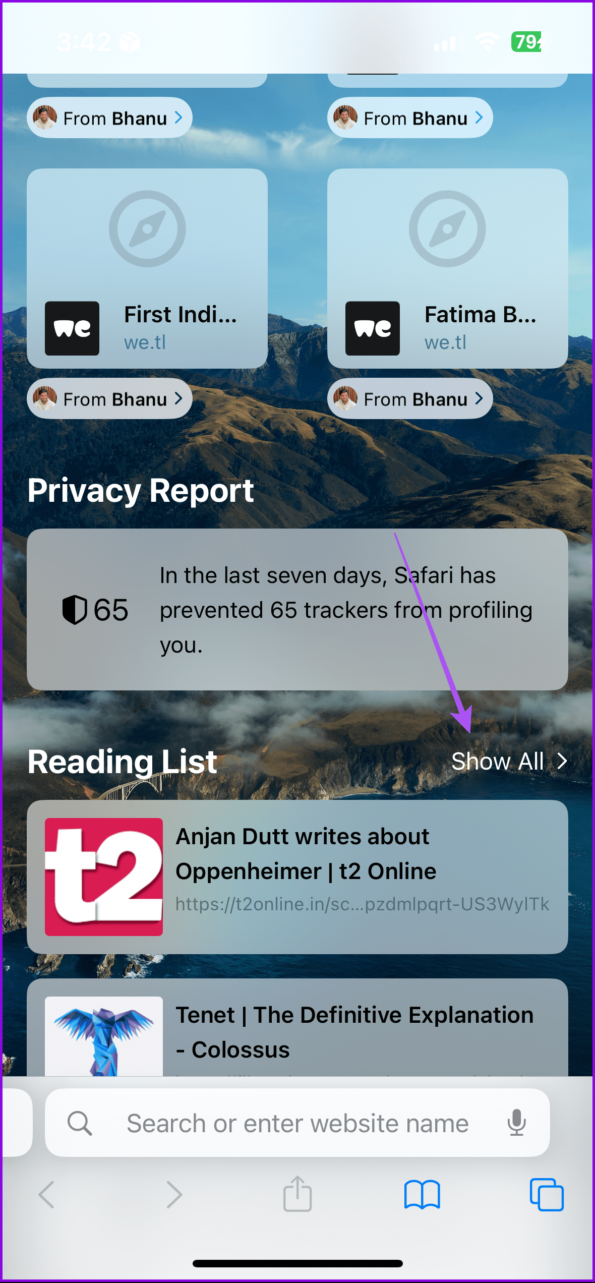 show all tabs in group safari iphone 1
