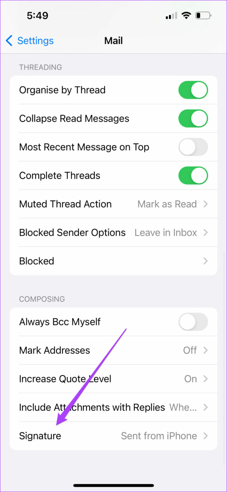 how to add signature apple mail